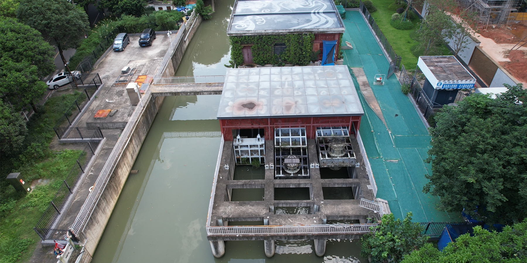 福州市晋安湖补水一体化泵闸